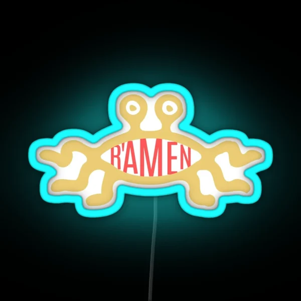 Flying Spageti Monster R Amen RGB Neon Sign