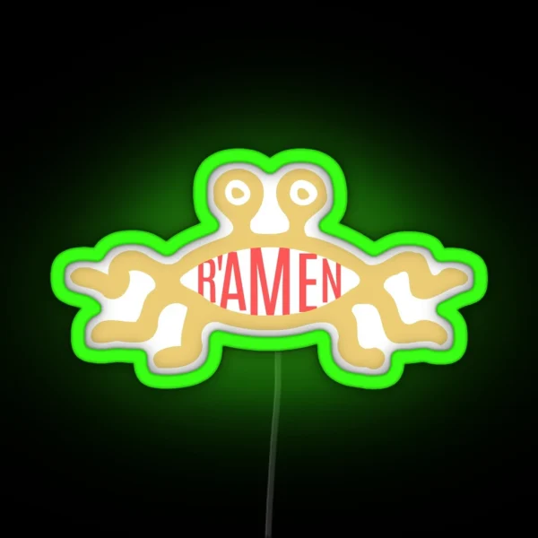 Flying Spageti Monster R Amen RGB Neon Sign