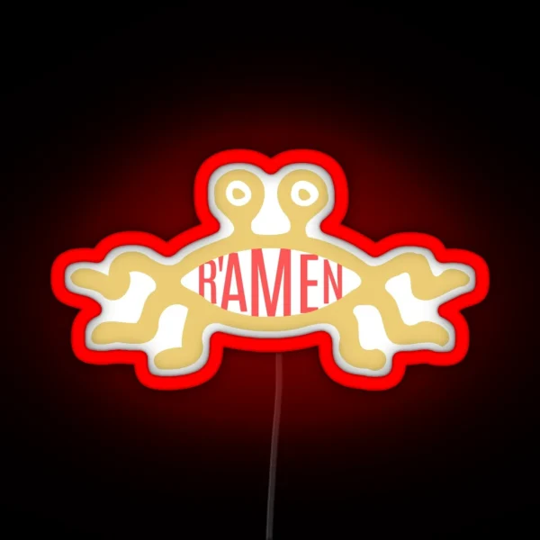 Flying Spageti Monster R Amen RGB Neon Sign