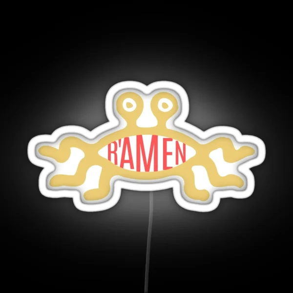 Flying Spageti Monster R Amen RGB Neon Sign