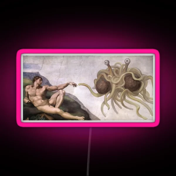 Flying Spaghetti Monster RGB Neon Sign