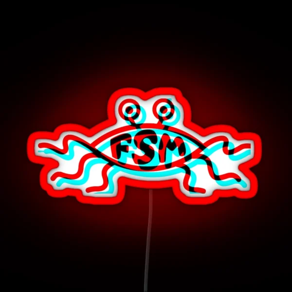 Flying Spaghetti Monster RGB Neon Sign