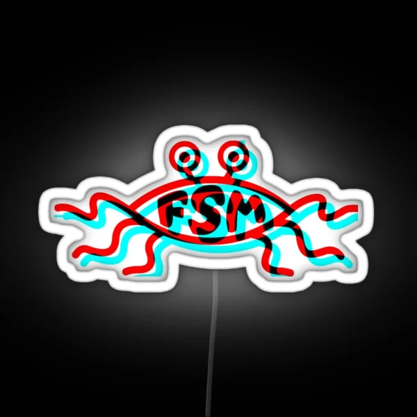 Flying Spaghetti Monster RGB Neon Sign