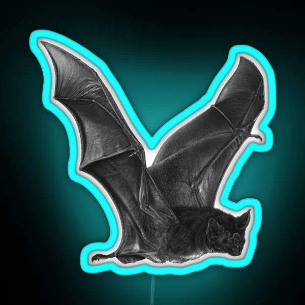FLYING VAMPIRE BAT RGB Neon Sign