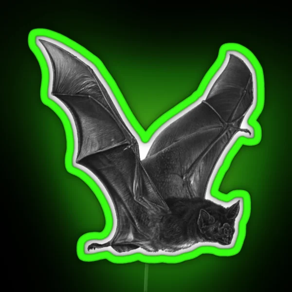 FLYING VAMPIRE BAT RGB Neon Sign