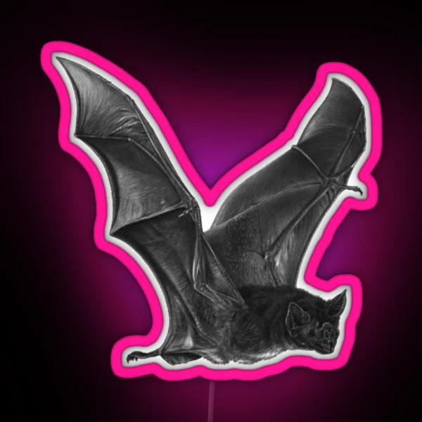 FLYING VAMPIRE BAT RGB Neon Sign