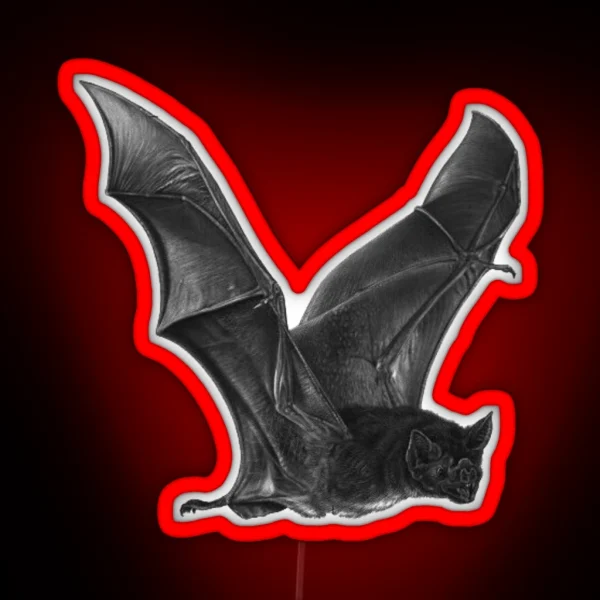 FLYING VAMPIRE BAT RGB Neon Sign