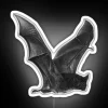 Vibrant Flying Vampire Bat Neon Sign Accentuates Modern Dark Decor Spaces