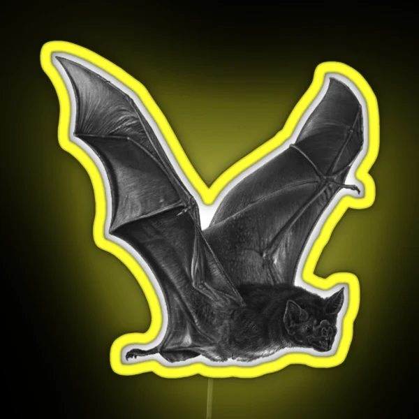 FLYING VAMPIRE BAT RGB Neon Sign