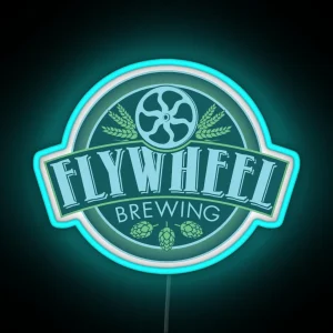 Flywheel Brewing Logo RGB Neon Sign