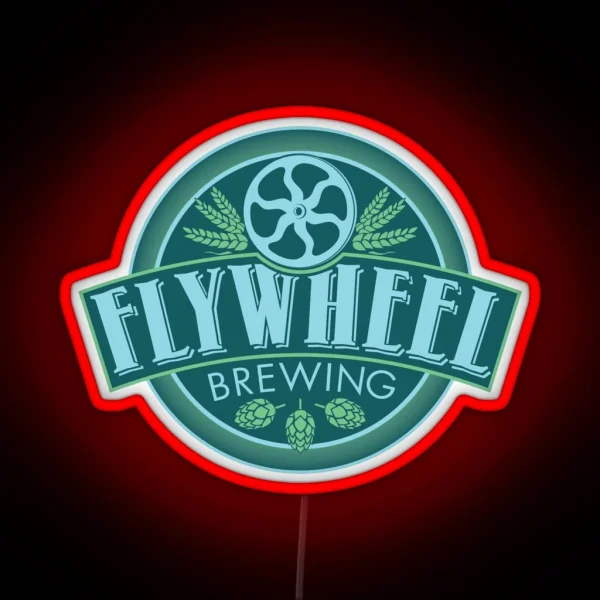 Flywheel Brewing Logo RGB Neon Sign