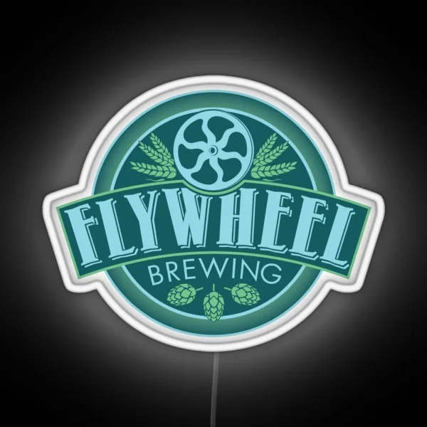Flywheel Brewing Logo RGB Neon Sign