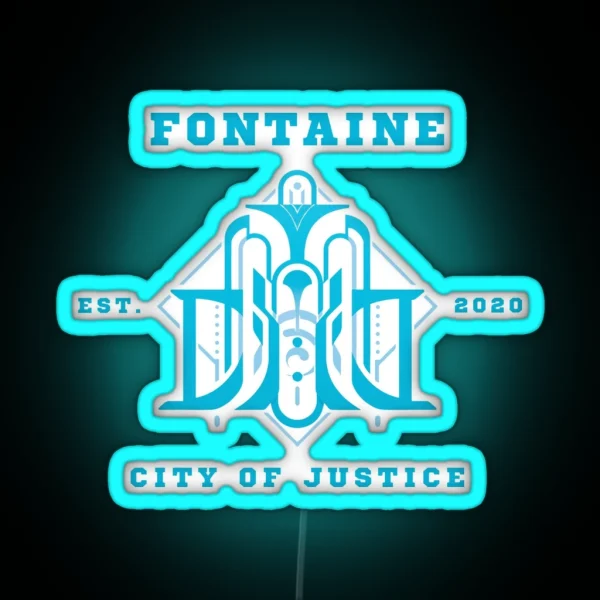 Fontaine Genshin Impact RGB Neon Sign