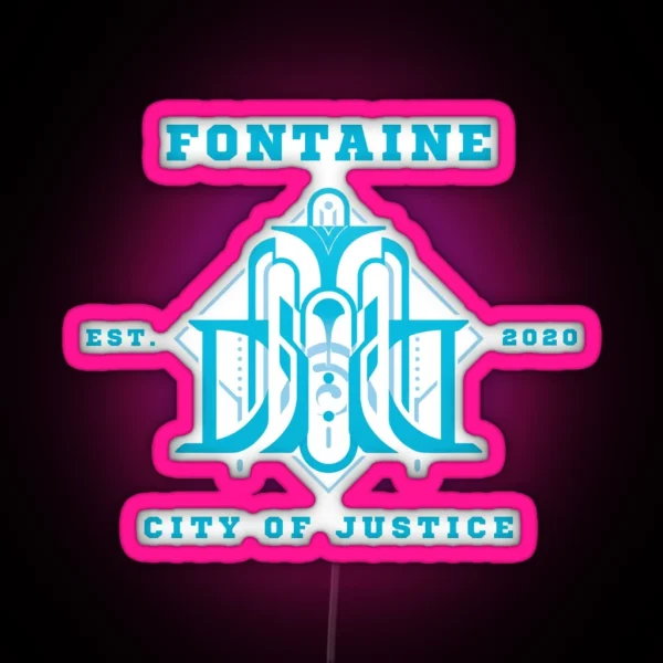 Fontaine Genshin Impact RGB Neon Sign