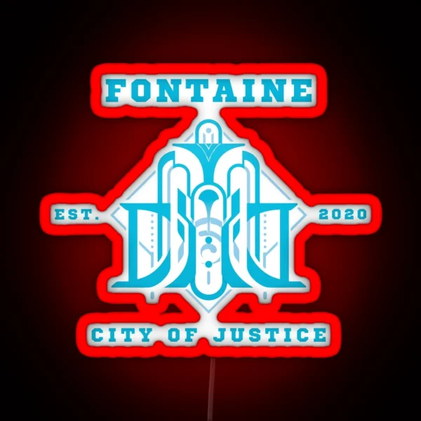 Fontaine Genshin Impact RGB Neon Sign