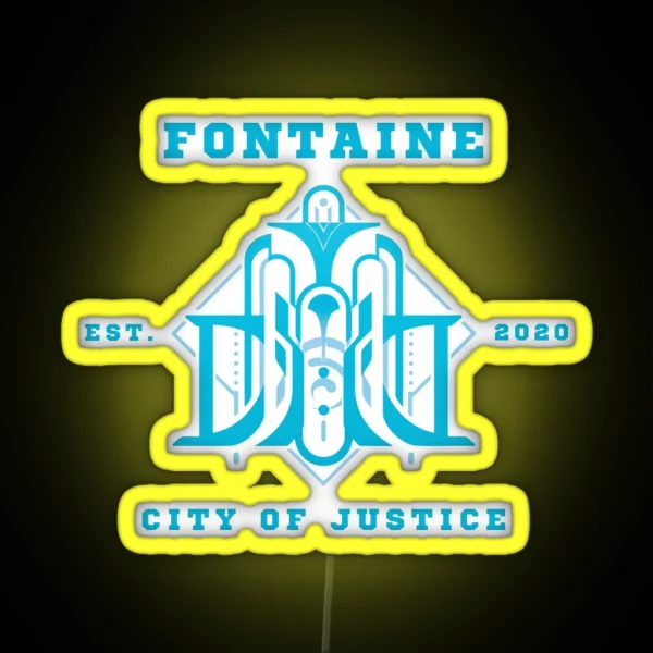 Fontaine Genshin Impact RGB Neon Sign