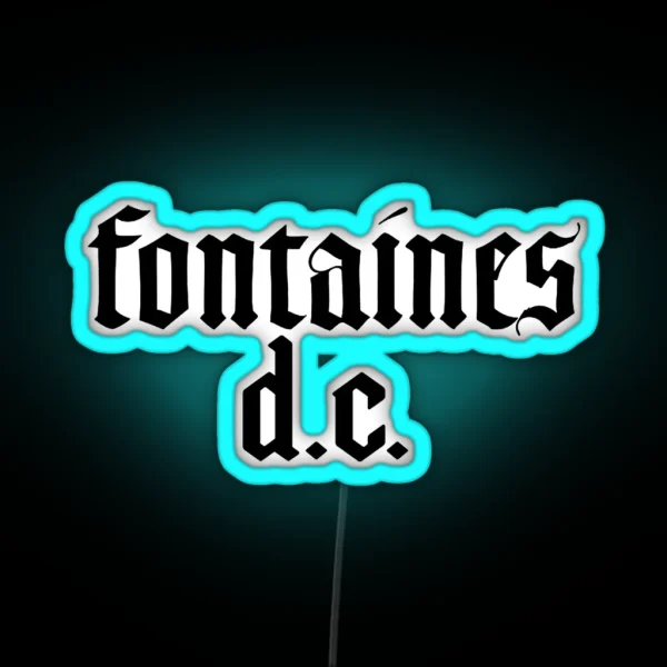 Fontaines D C Logo RGB Neon Sign
