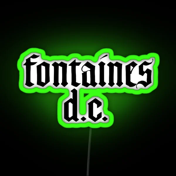 Fontaines D C Logo RGB Neon Sign