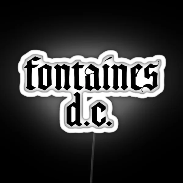 Fontaines D C Logo RGB Neon Sign