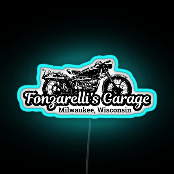 Fonzarelli S Garage Milwaukee Wisconsin RGB Neon Sign