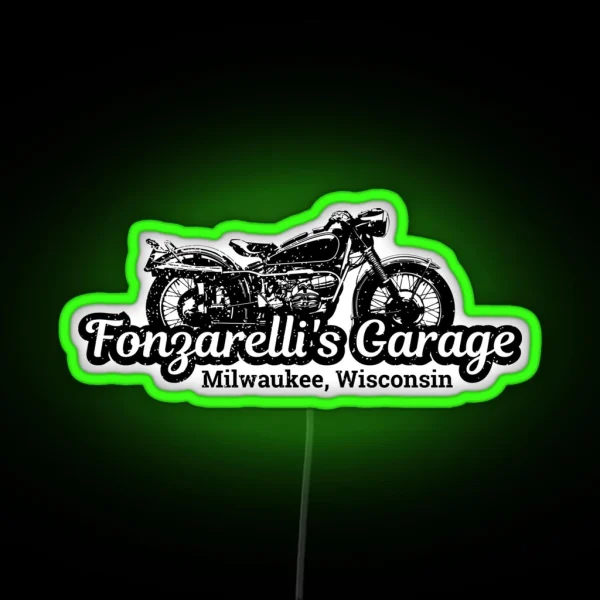 Fonzarelli S Garage Milwaukee Wisconsin RGB Neon Sign
