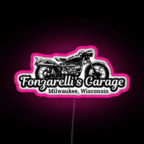 Fonzarelli S Garage Milwaukee Wisconsin RGB Neon Sign