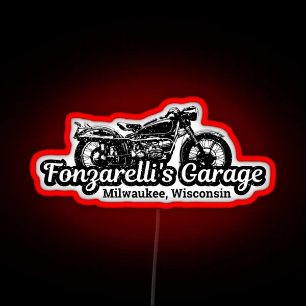 Fonzarelli S Garage Milwaukee Wisconsin RGB Neon Sign