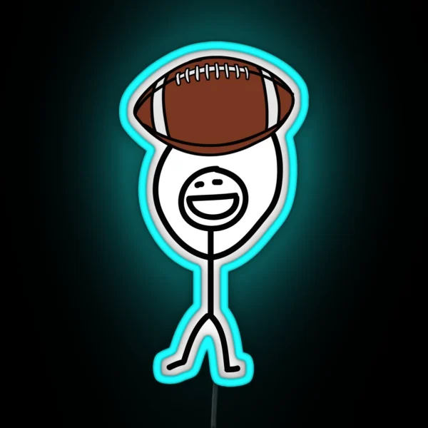 Football Fan RGB Neon Sign