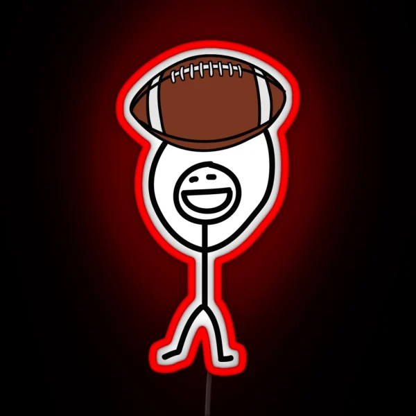 Football Fan RGB Neon Sign