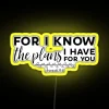 RGB Neon Inspirational Quote Sign - Jeremiah 29:11 Led Display