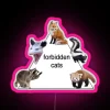 Add a touch of edgy whimsy with this feline sign.