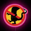 Vintage Forbidden For Monsters Neon Sign in RGB Colorful Artwork