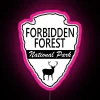 RGB LED canvas display of Forbidden Forest National Park sign