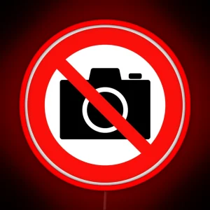 Forbidden To Photograph RGB Neon Sign