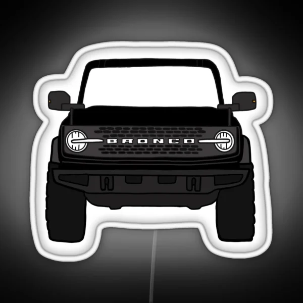 Ford Bronco 2021 Black RGB Neon Sign