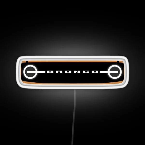 Ford Bronco 2021 Grille Silhouette RGB Neon Sign
