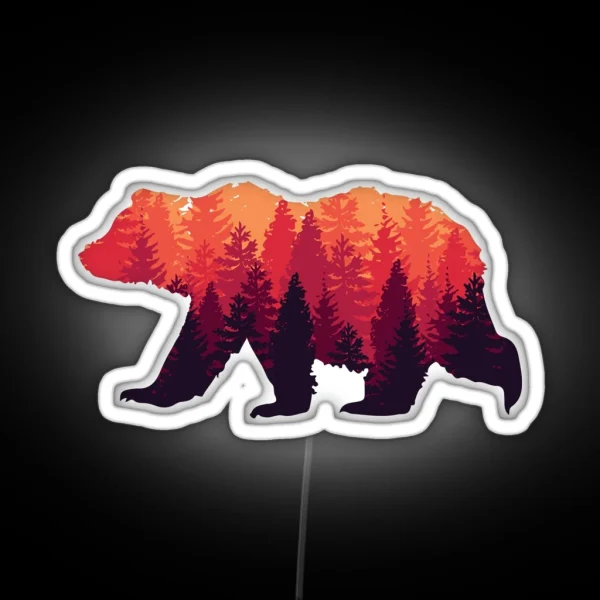 Forest Bear RGB Neon Sign