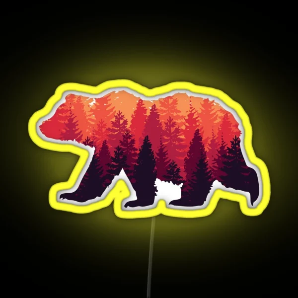 Forest Bear RGB Neon Sign
