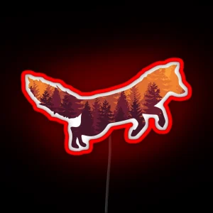 Forest Fox RGB Neon Sign