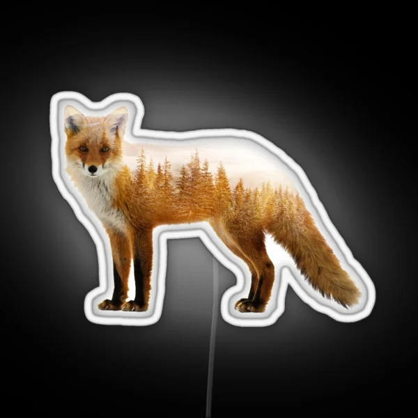 Forest Fox RGB Neon Sign