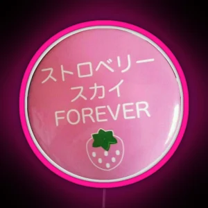 Forever Strawberry Pin RGB Neon Sign