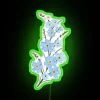 Vintage inspired forget me not flower powered RGB neon light decoration.