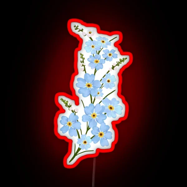 Forget Me Not RGB Neon Sign