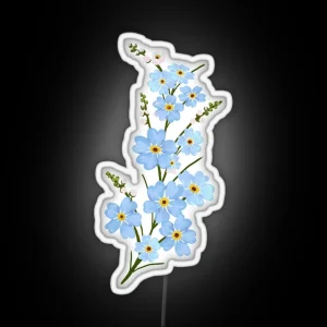 Forget Me Not RGB Neon Sign