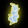 Personalized RGB Neon Sign with Forget Me Not Message Included