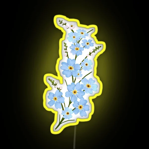 Forget Me Not RGB Neon Sign
