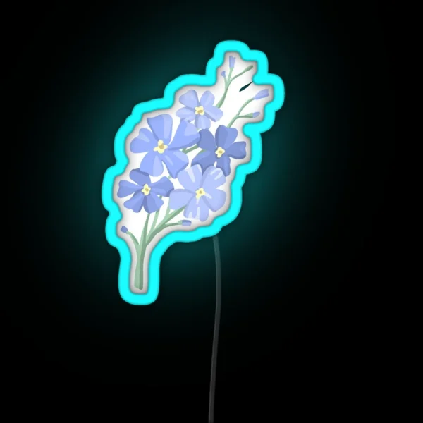 Forget Me Not RGB Neon Sign