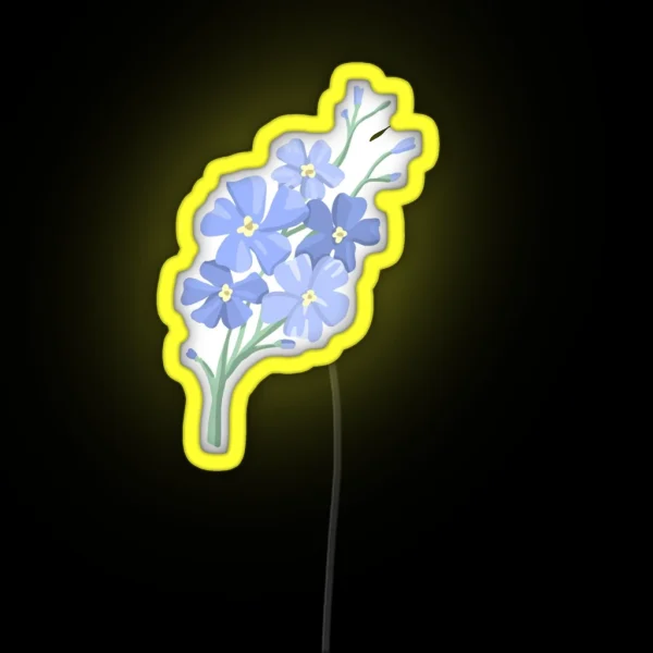 Forget Me Not RGB Neon Sign