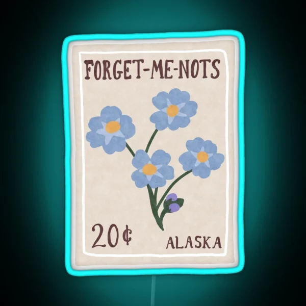 Forget Me Nots RGB Neon Sign