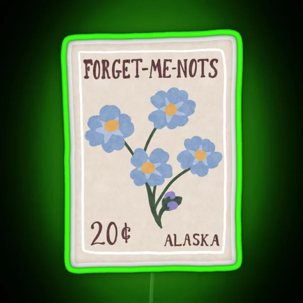 Forget Me Nots RGB Neon Sign